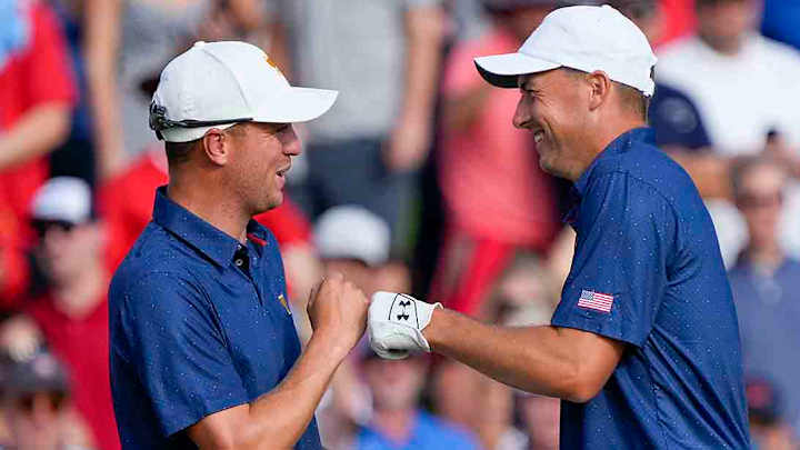 Jordan Spieth and Justin Thomas' Partnership Is Powering the U.S. Toward a Presidents Cup Win Jordan Spieth and Justin Thomas' Partnership Is Powering the U.S. Toward a Presidents Cup Win