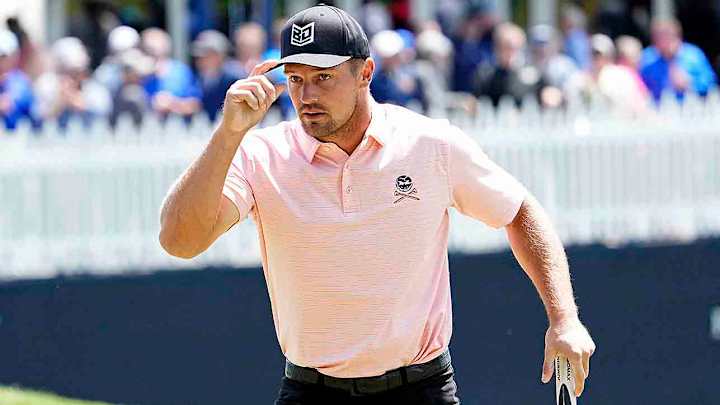 Eight Sights From Day 1 at the PGA, From an NBA Trophy (?) to Genius Bryson and Viktor Hovland's Crazy Shirt