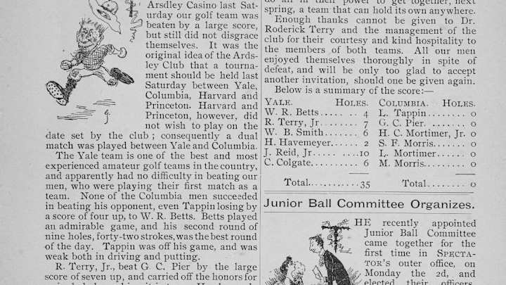 Yale and Columbia Throwback Match Celebrates the Birth of College Golf