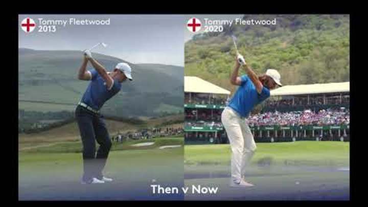 Golf Swings: Then & Now - Tommy Fleetwood, PGA Tour, European Tour