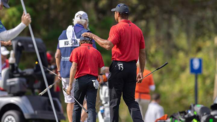 Tiger and Son's 11 Straight Birdies Fall Short of Daly Duo