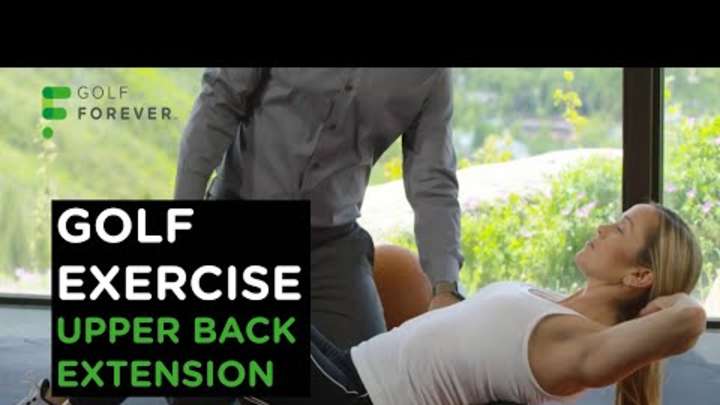 Golf Exercise: Upper-Back Extension with Foam Roller