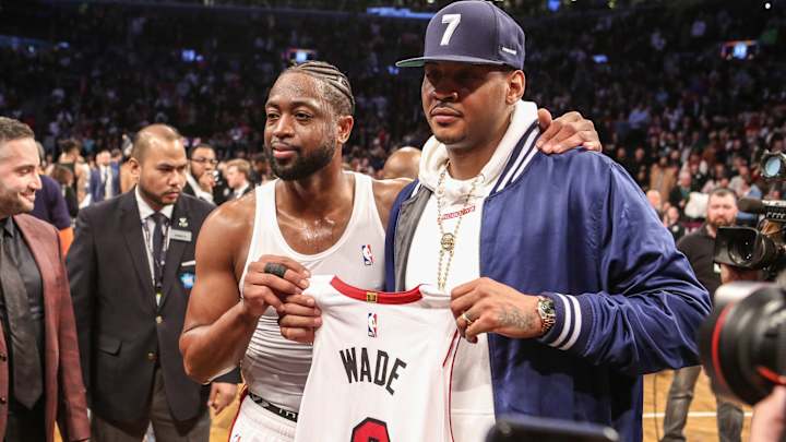 Carmelo Anthony Makes Pitch For Dwyane Wade As Best Two Guard Their Era Carmelo Anthony Makes Pitch For Dwyane Wade As Best Two Guard Their Era