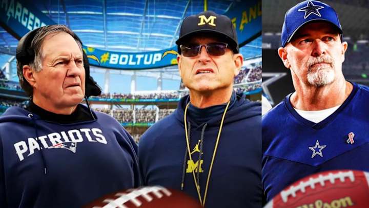Jim Harbaugh Hired by Chargers; Cowboys' Dan Quinn Moves for 2nd Seahawks Interview Jim Harbaugh Hired by Chargers; Cowboys' Dan Quinn Moves for 2nd Seahawks Interview
