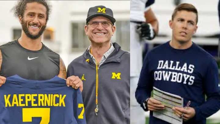 Colin Kaepernick to Replace Cowboys Ex Kellen Moore on Jim Harbaugh Chargers Staff? Colin Kaepernick to Replace Cowboys Ex Kellen Moore on Jim Harbaugh Chargers Staff?