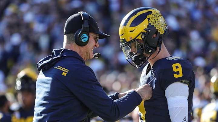 Michigan’s J.J. McCarthy Reacts to Chargers’ Hiring of Jim Harbaugh