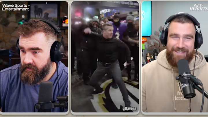 Kelce Brothers’ Epic Breakdown of John Harbaugh’s Victory Dance Is Best Thing You’ll See Today Kelce Brothers’ Epic Breakdown of John Harbaugh’s Victory Dance Is Best Thing You’ll See Today