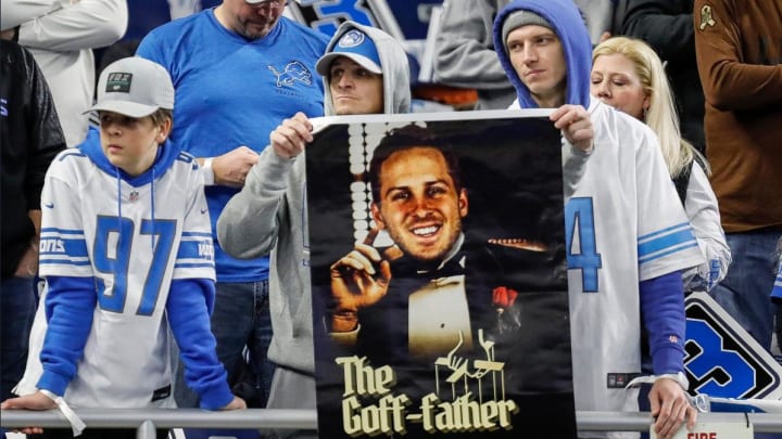 Red Wings Fans Chant Jared Goff's Name at a Detroit NHL Game