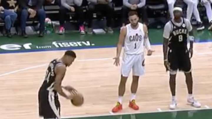 Giannis Antetokounmpo Took So Painstakingly Long at Free-Throw Line That Cavaliers Player Started Counting Giannis Antetokounmpo Took So Painstakingly Long at Free-Throw Line That Cavaliers Player Started Counting