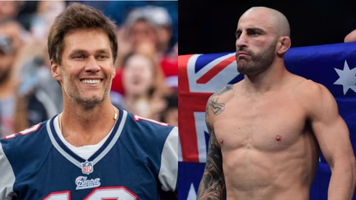 UFC News: NFL Legend Tom Brady Tosses Beautiful Pass to Alexander Volkanovski UFC News: NFL Legend Tom Brady Tosses Beautiful Pass to Alexander Volkanovski