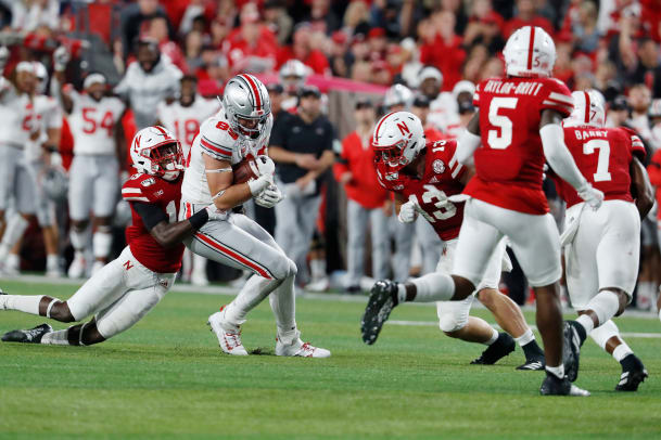 Luke Farrell gets tackled