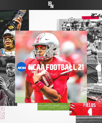 Justin Fields NCAA 21 cover