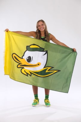 Amari Whiting w: Oregon flag