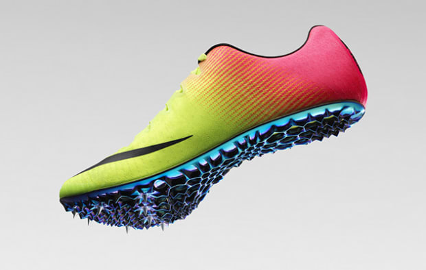 neon nike track spikes