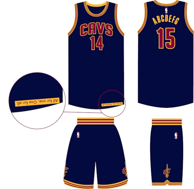 cavs navy jersey