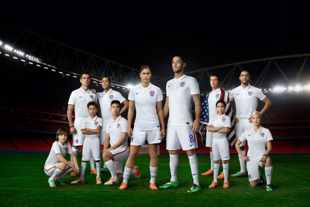 green and white soccer jersey team