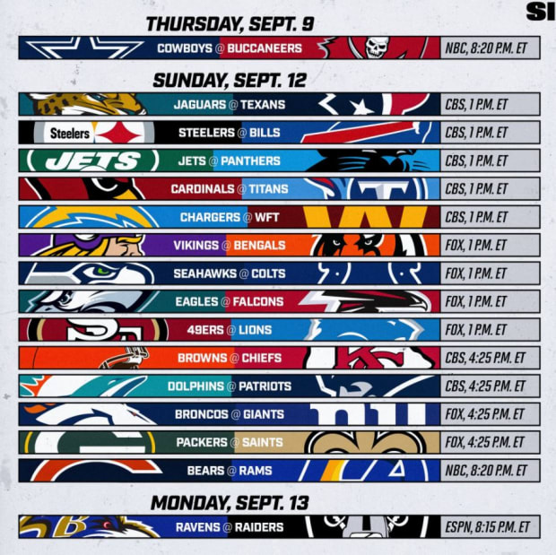 nfl week 1 picks cbs