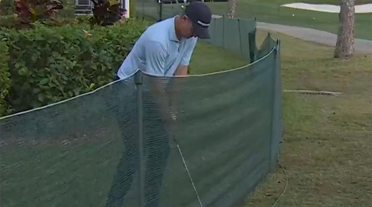 ジャスティン・ローズ、PGAナショナルでフェンス越しに奇跡的にパーをセーブ