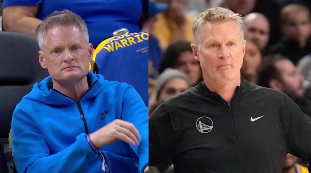 Steve Kerr Lookalike Went Viral During Spurs-Warriors Broadcast, and Fans Had Jokes