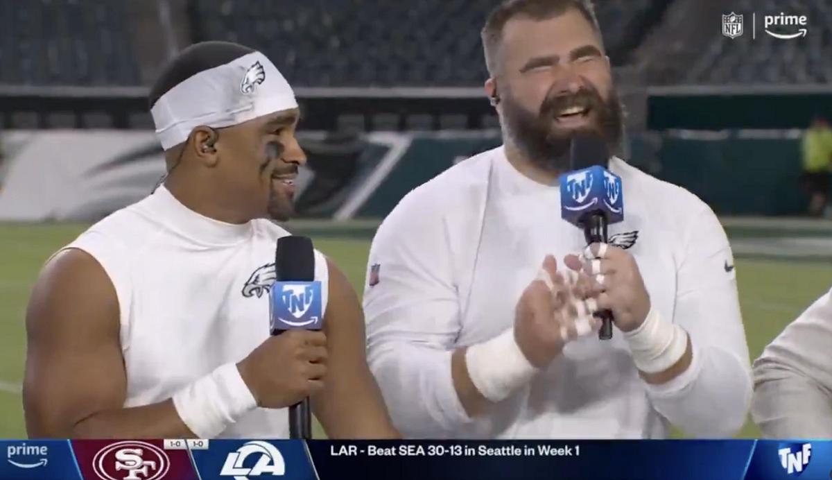Jason Kelce Had Perfect Answer When Asked After 'TNF' If Travis Kelce is Dating Taylor Swift