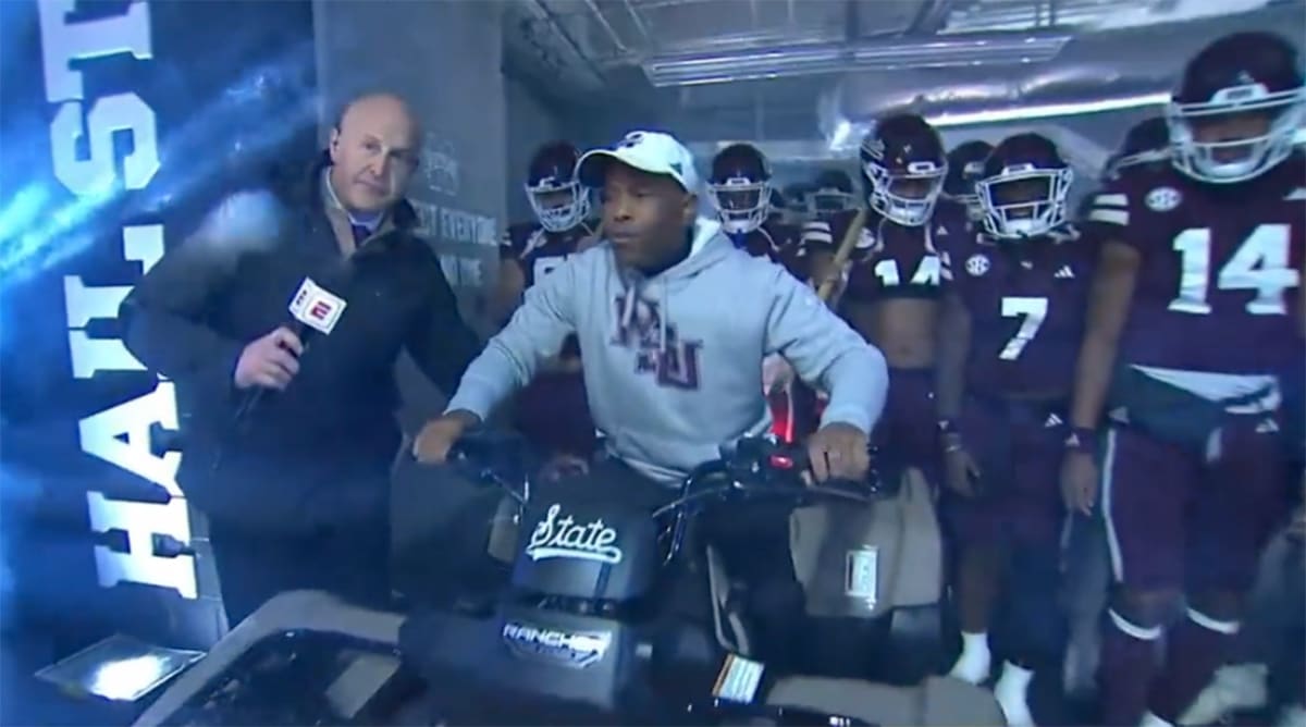 Mississippi State Coach Says Entering Field on FourWheeler Is a ‘Life