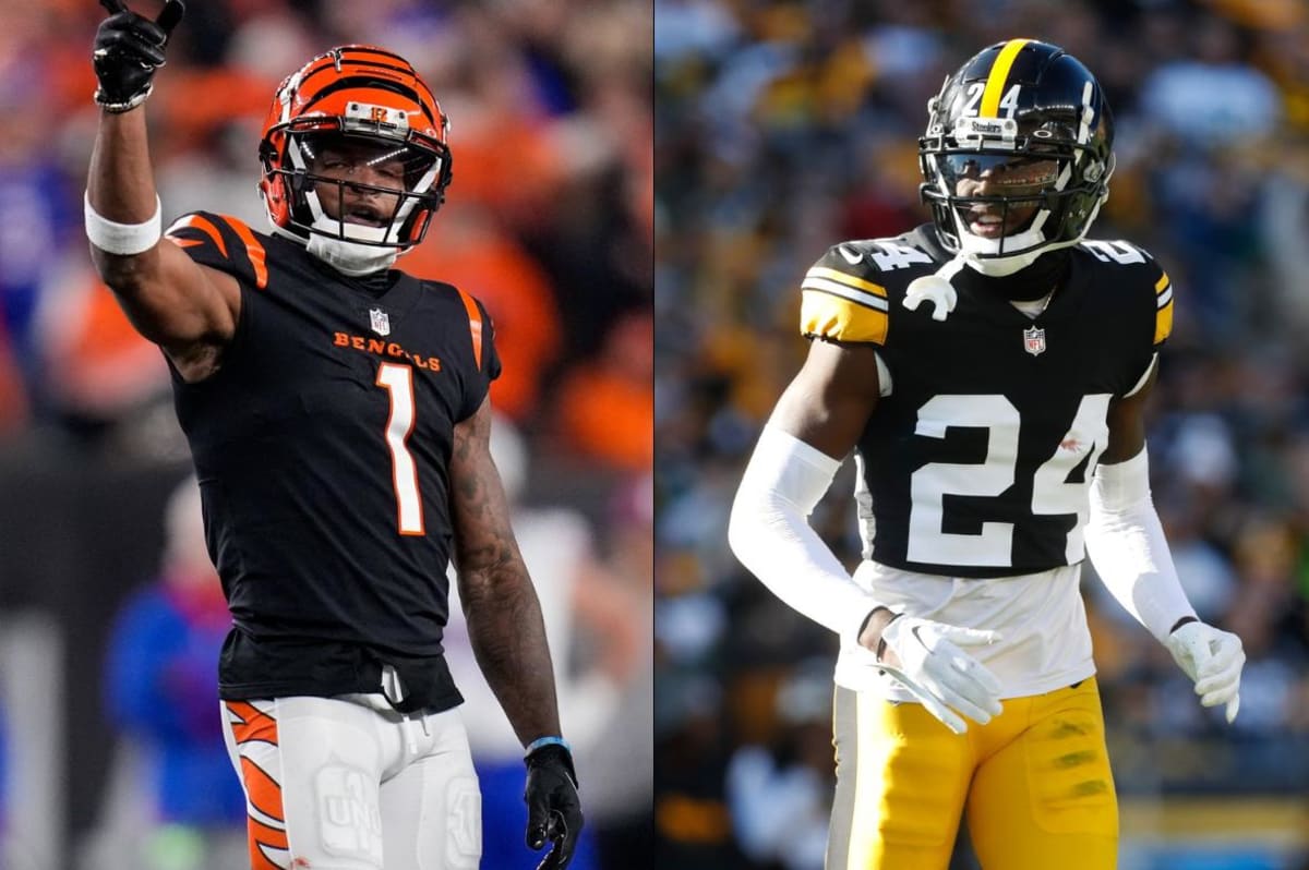 Joey Porter Jr., Ja'Marr Chase Exchange Words Before Steelers Game