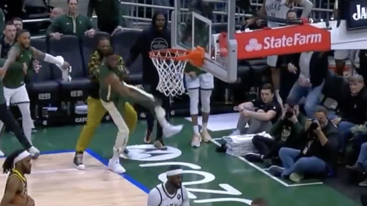 Thanasis Antetokounmpo Had a Comical Reaction to a Hard Foul on His Brother, Giannis, During Pacers-Bucks
