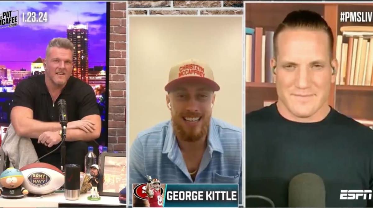 49ers' George Kittle Trolled Packers With NSFW Dagger on Pat McAfee Show