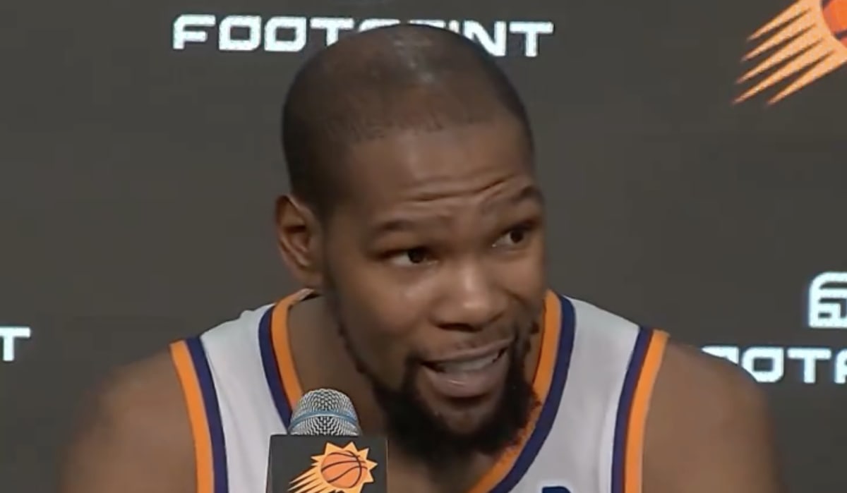 Kevin Durant Had Priceless Reaction to Hearing Joel Embiid Scored 70 Points in Sixers’ Win