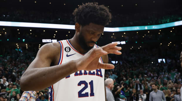 How did Joel Embiid work on his shot? 'I watched white people