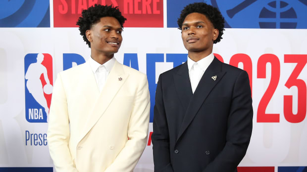Twin Brothers Amen, Ausar Thompson Make History With Top-Five NBA Draft Selections