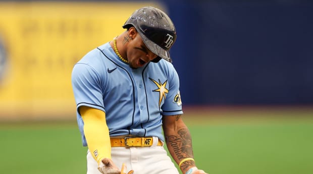 Rays' Wander Franco Returns From Benching With a Bang in First At-Bat Back  in Lineup