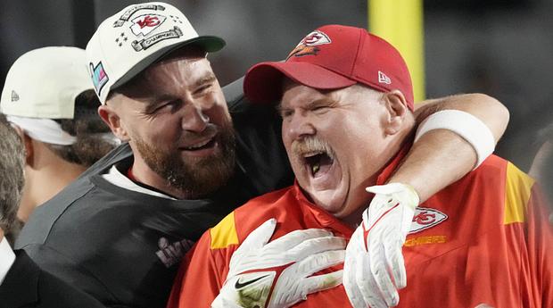 Travis Kelce's Bold New Facial Hair Choice Makes Him Look Like a Young Andy Reid
