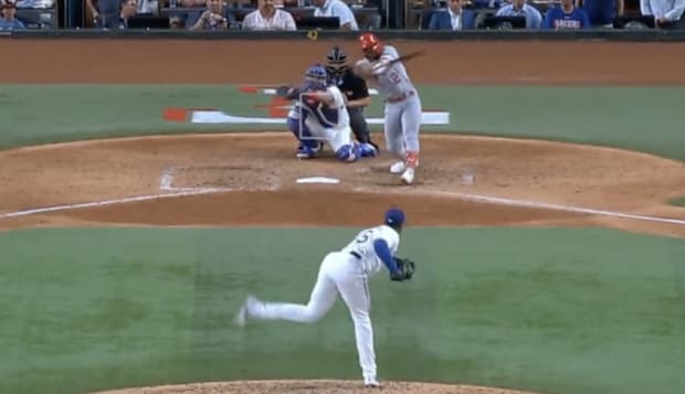 Angels Hitter Had Perfect Reaction After Aroldis Chapman Struck Him Out With Beautiful 102-MPH Sinker