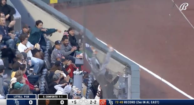 Randy Arozarena Went Flying Into the Stands and Bounced Back Like It Was Nothing