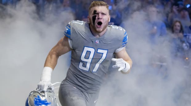 Lions’ Aidan Hutchinson Is ‘Very Thankful’ That He Wasn’t Taken With No. 1 Pick in NFL Draft