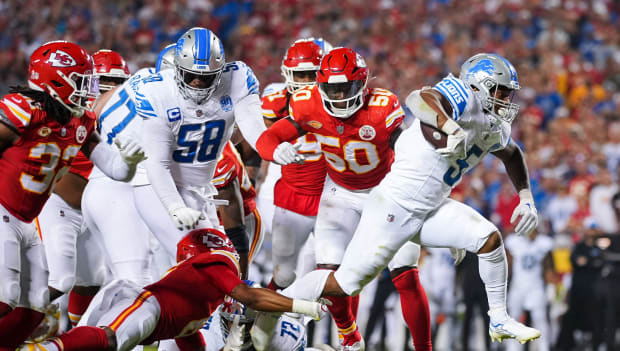 David Montgomery leads Lions to upset victory over Chiefs, solidifying them  as NFC North favorites - BVM Sports
