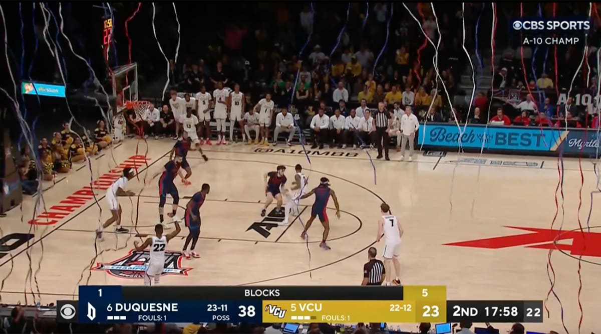 CBS’s Kevin Harlan Has Perfect Call As Confetti Blast Delays A-10 Tournament Final