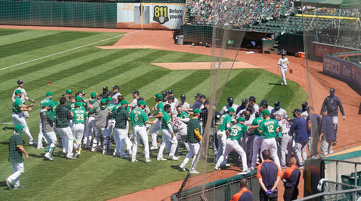 Report: Astros Coach Alex Cintron Receives 20-Game Suspension After Brawl With A's