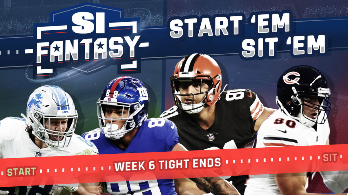 Fantasy Football Start 'Em, Sit 'Em: Week 6 Tight Ends