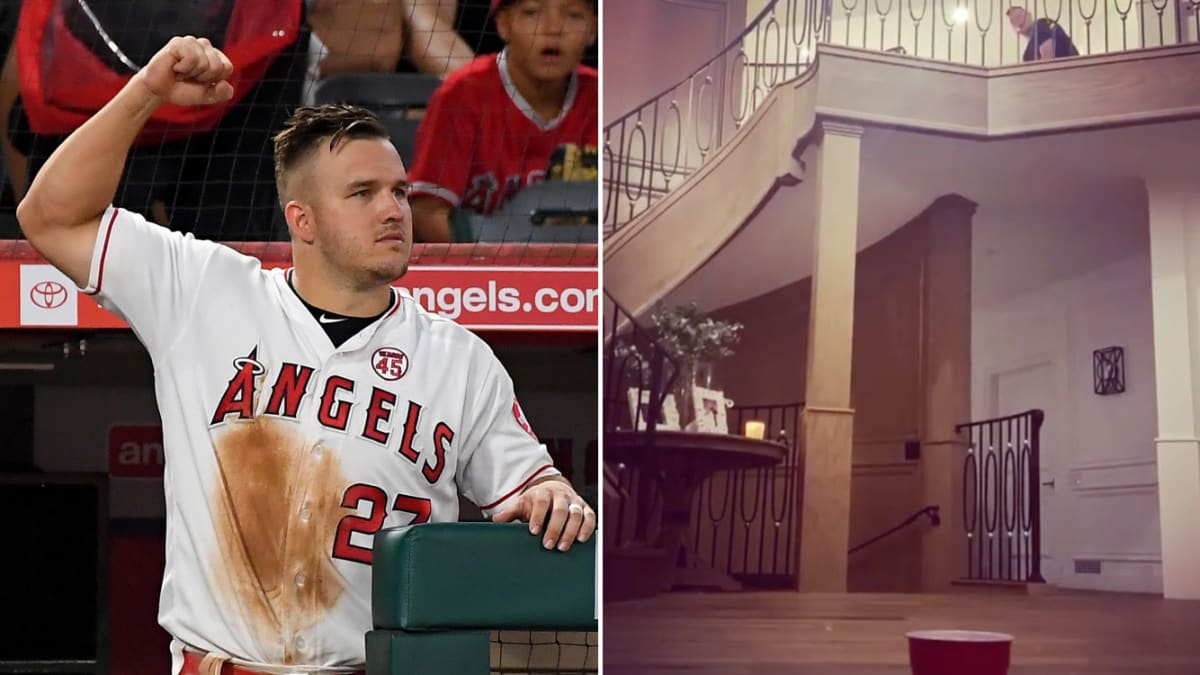 Mike Trout Makes Amazing Golf Trick Shot in His House WATV •