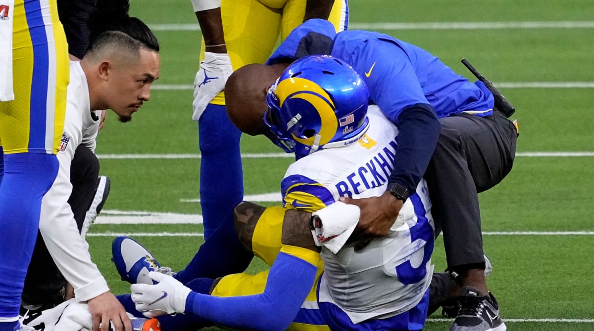 Odell Beckham Jr. Questionable to Return After Super Bowl LVI Knee Injury
