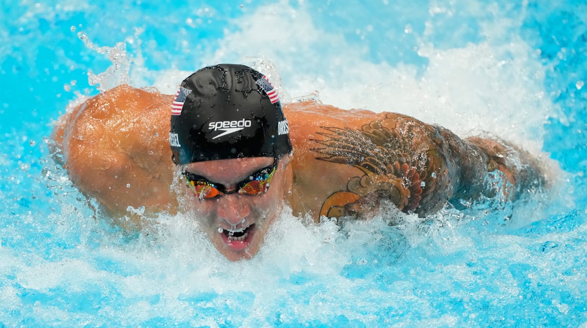 Caeleb Dressel Wins 100m Fly With World-Record Time
