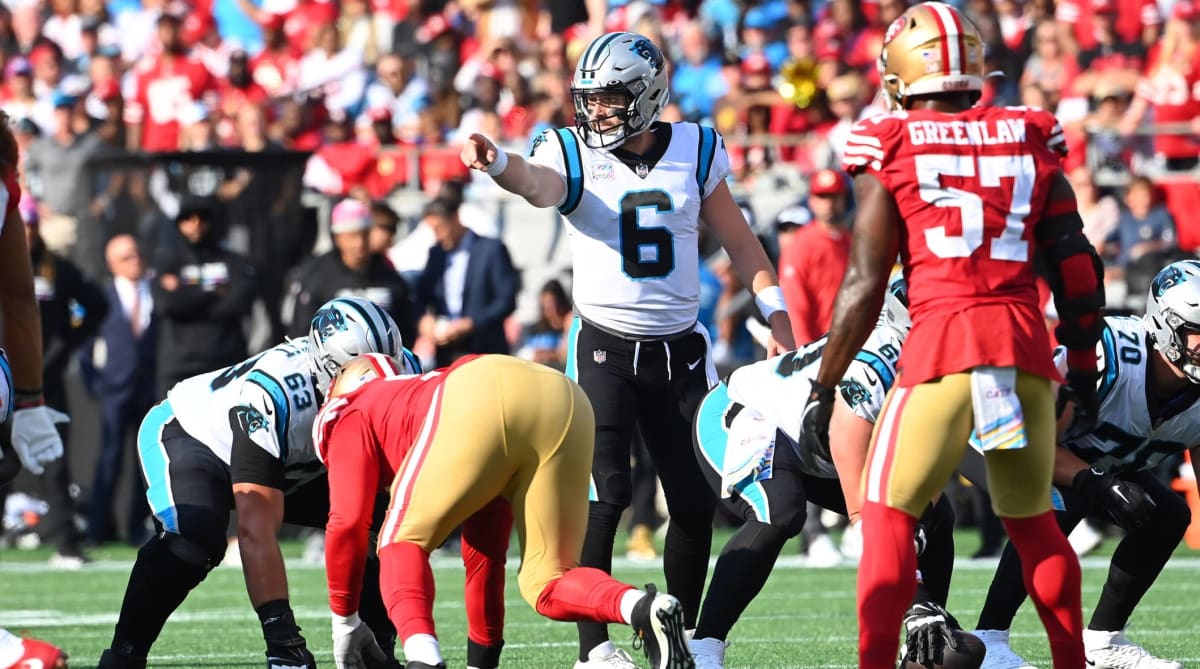 49ers’ Shanahan Downplays Team’s Interest in Baker Mayfield