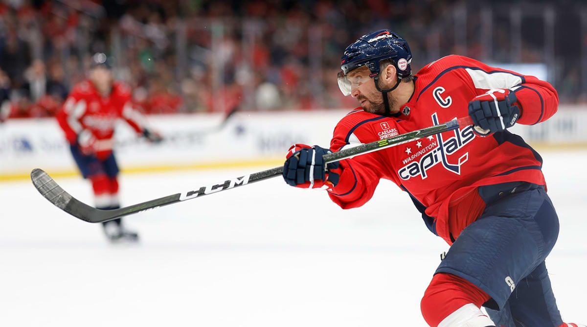 Alex Ovechkin holds stare for music video