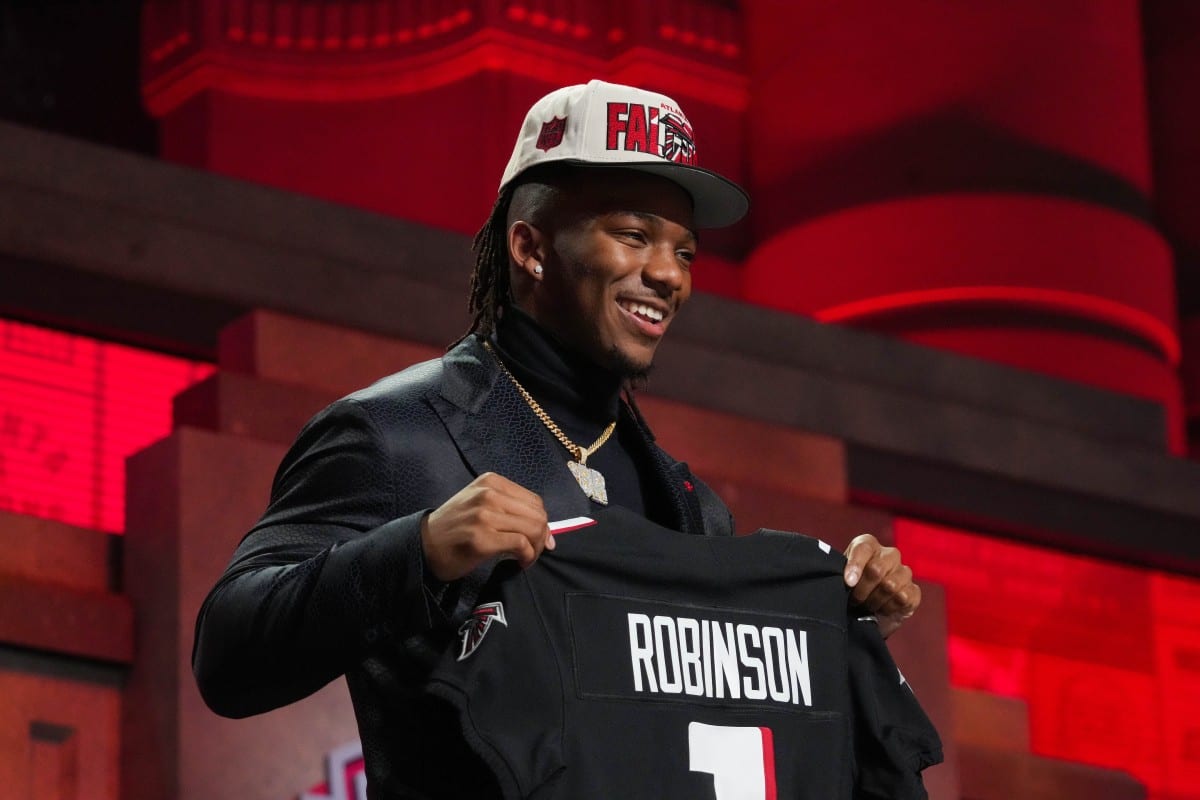 NFL Draft Inside 'Amazing' Bijan Robinson Falcons Visit BVM Sports