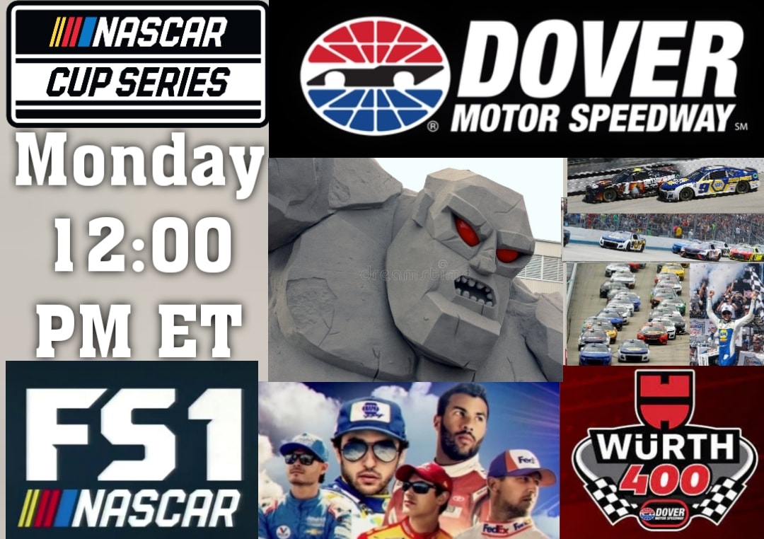 UPDATED WEEKEND SCHEDULE Rain pushes NASCAR Dover Cup race to Monday