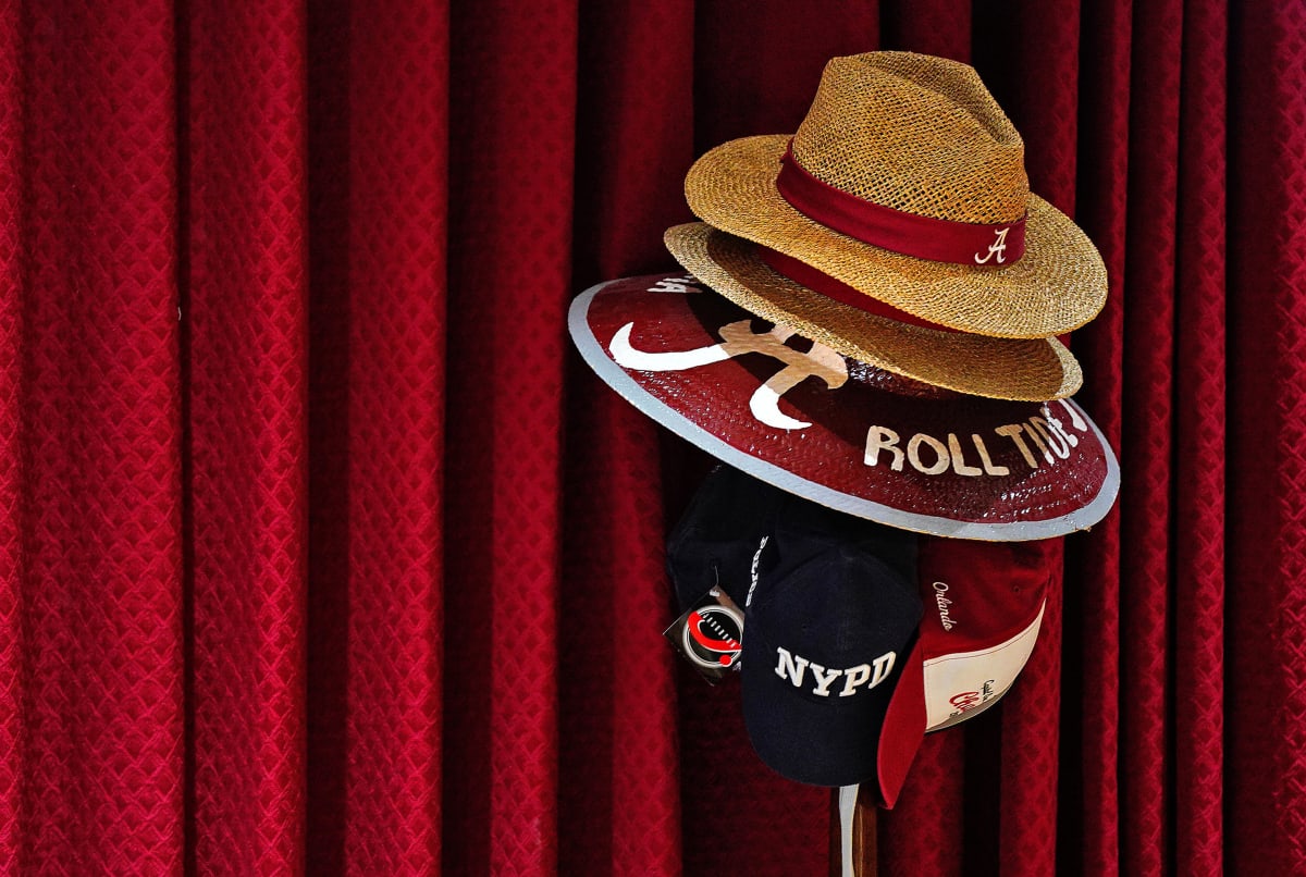 You Can’t Escape Nick Saban—or His Infamous Straw Hat—at LSU