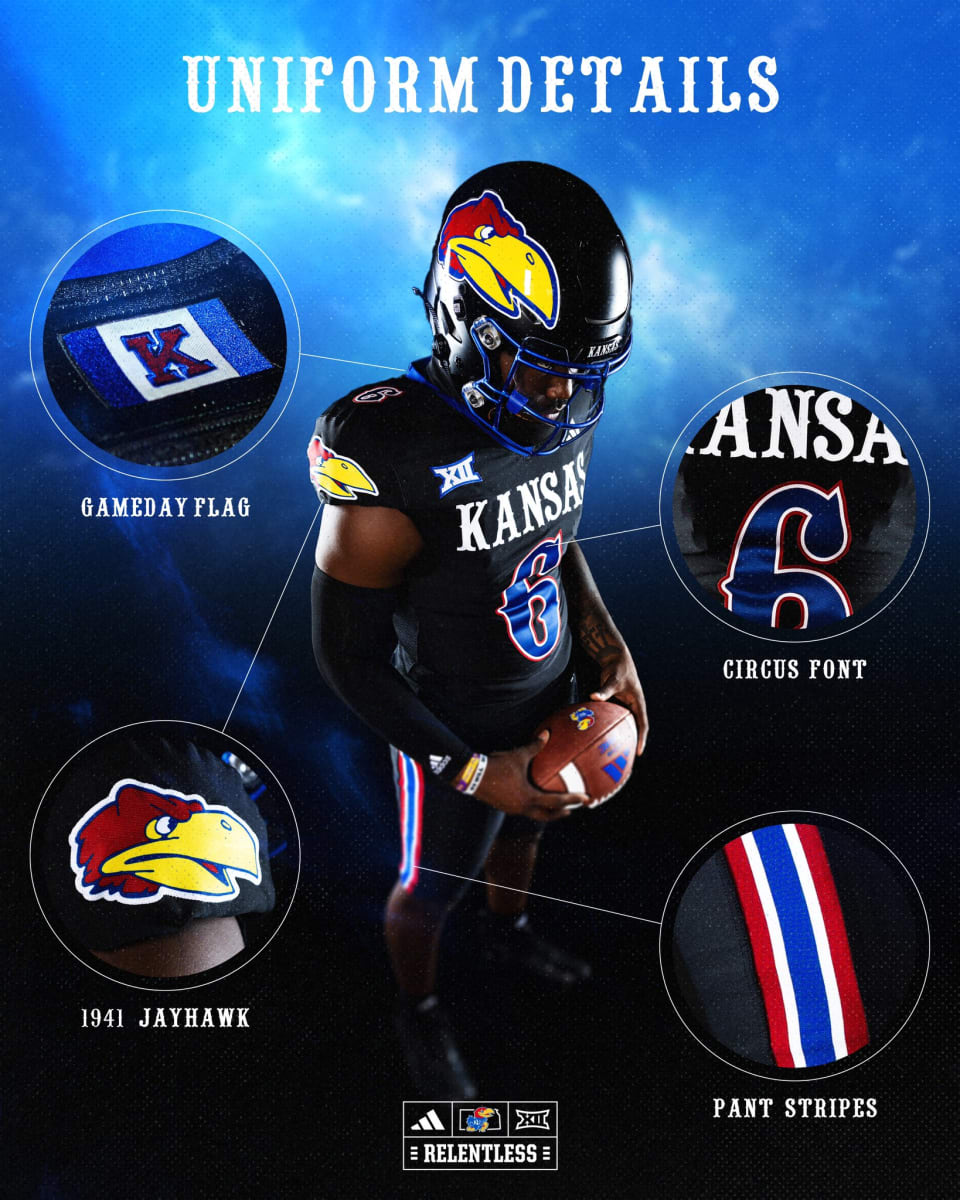 Kansas Football Introduces New ‘Blackhawk’ Uniforms for 2023 Season