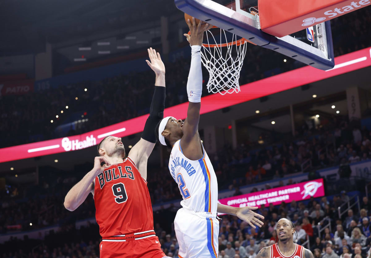 Chicago Bulls start road trip with a 116-102 loss to the Oklahoma City Thunder
